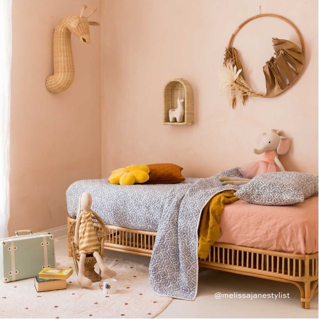 Rust Brown Dot Rug - Round