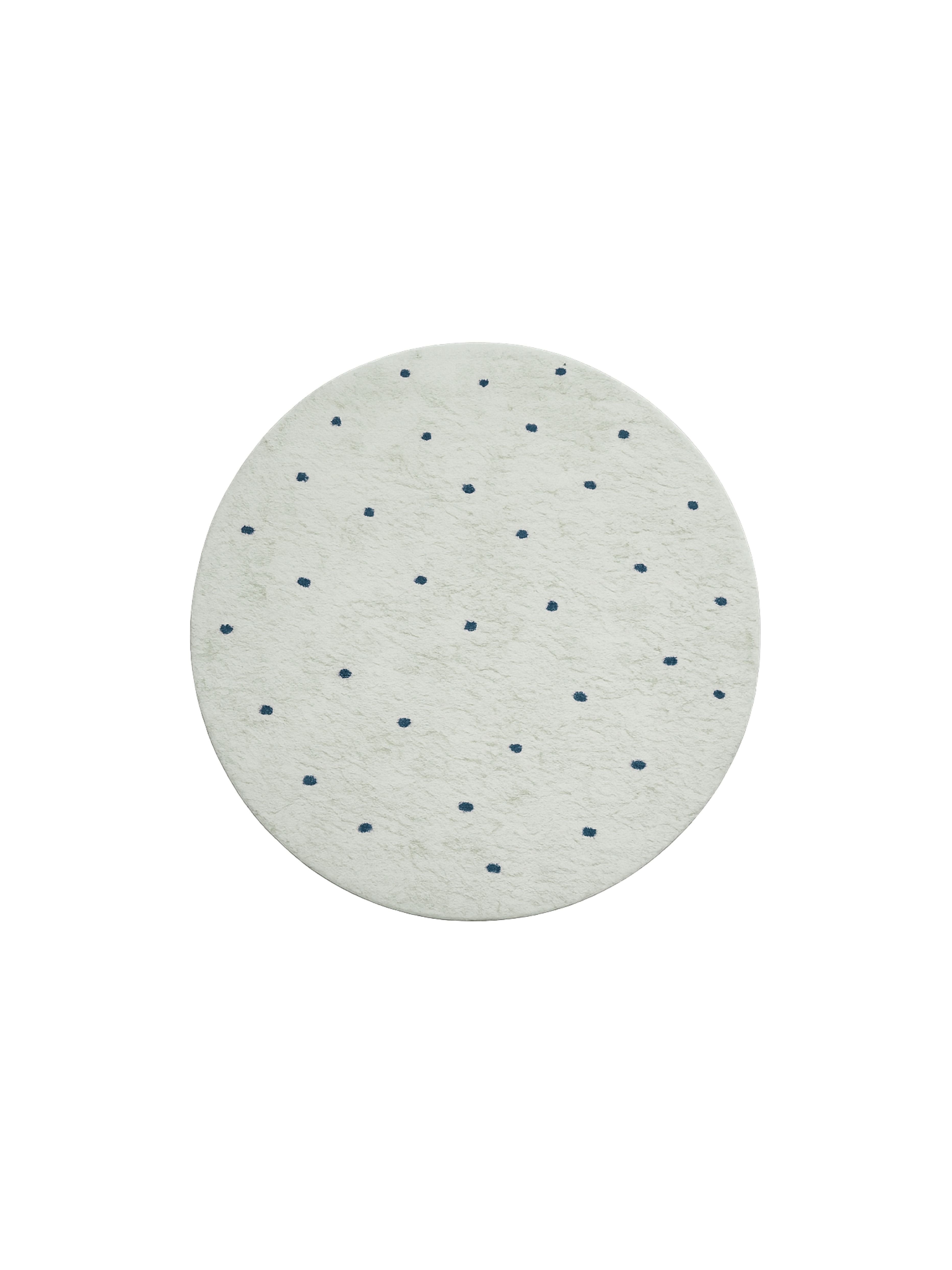 Dot Rug Round - Deep Teal