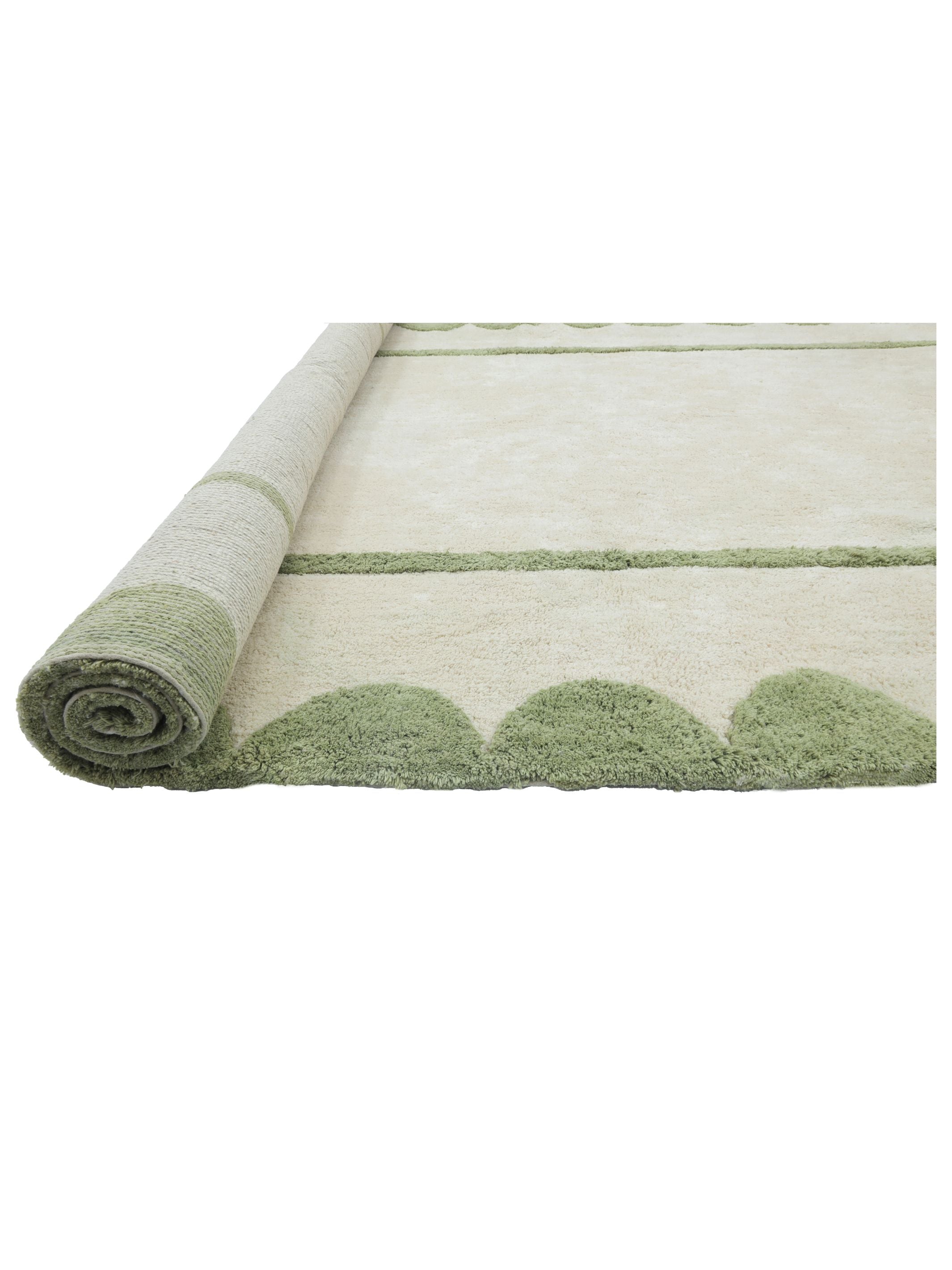 Scallop Rug - Sage