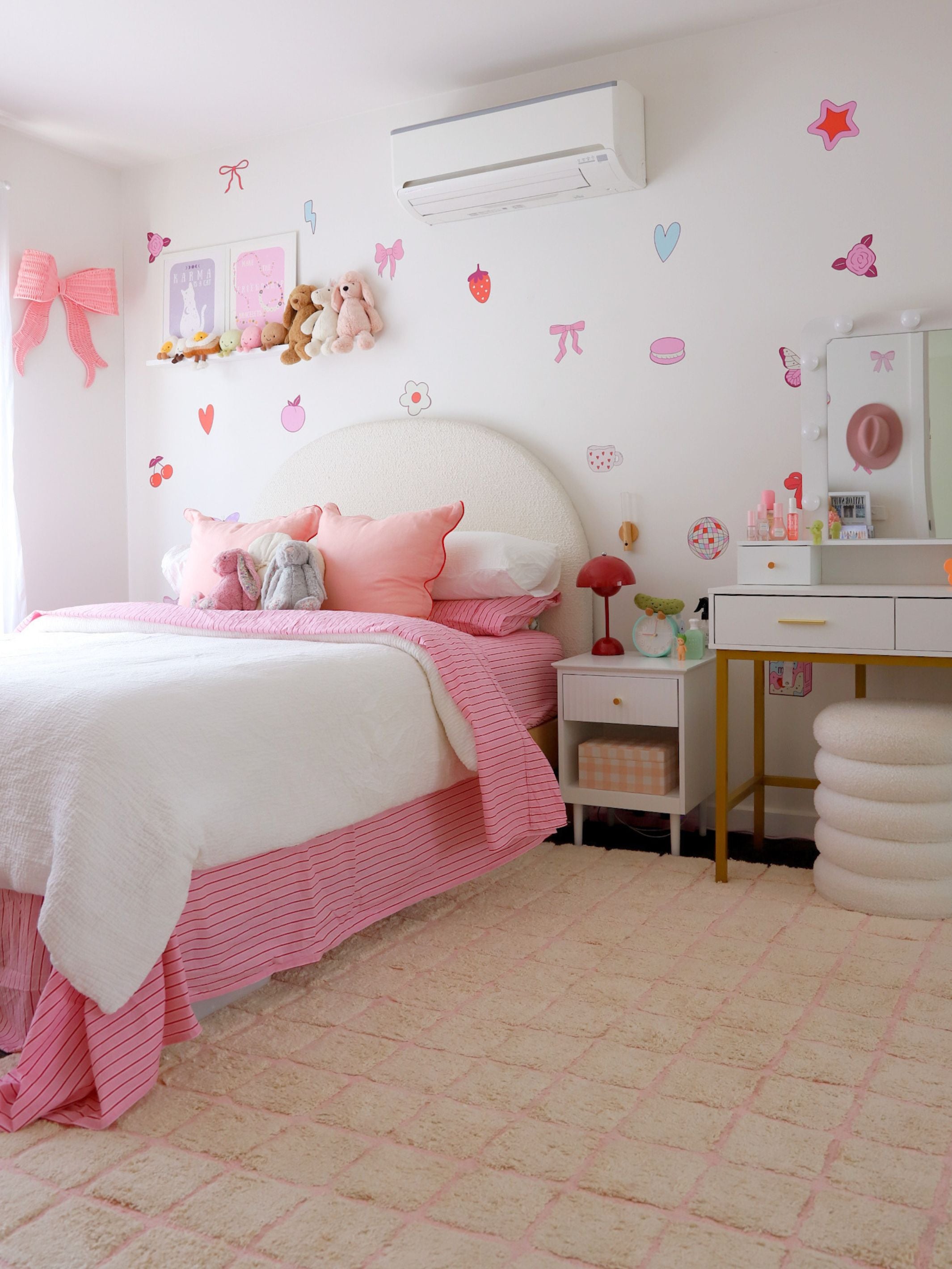 Grid Rug - Blush