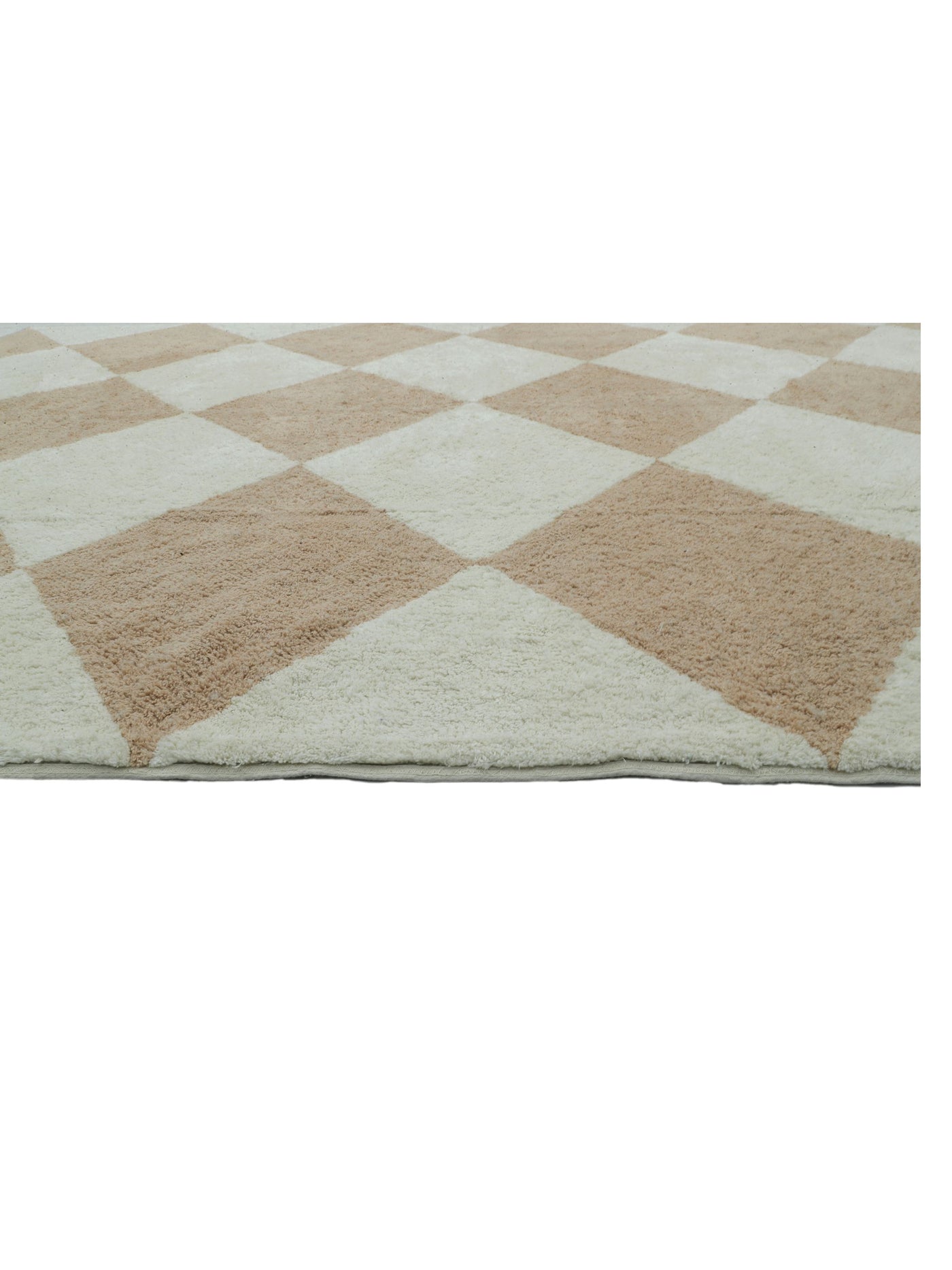 Dusty Coral Checker Rug