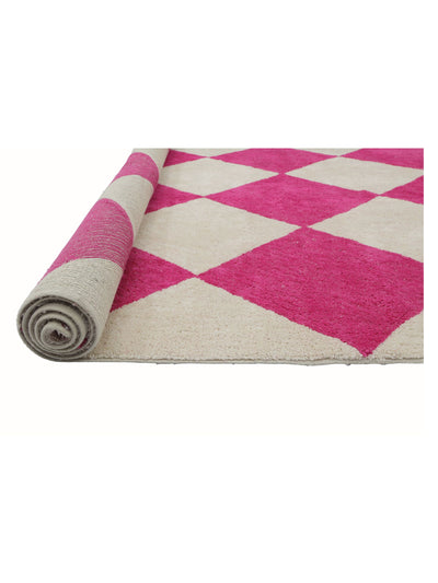 Hot Pink Checker Rug