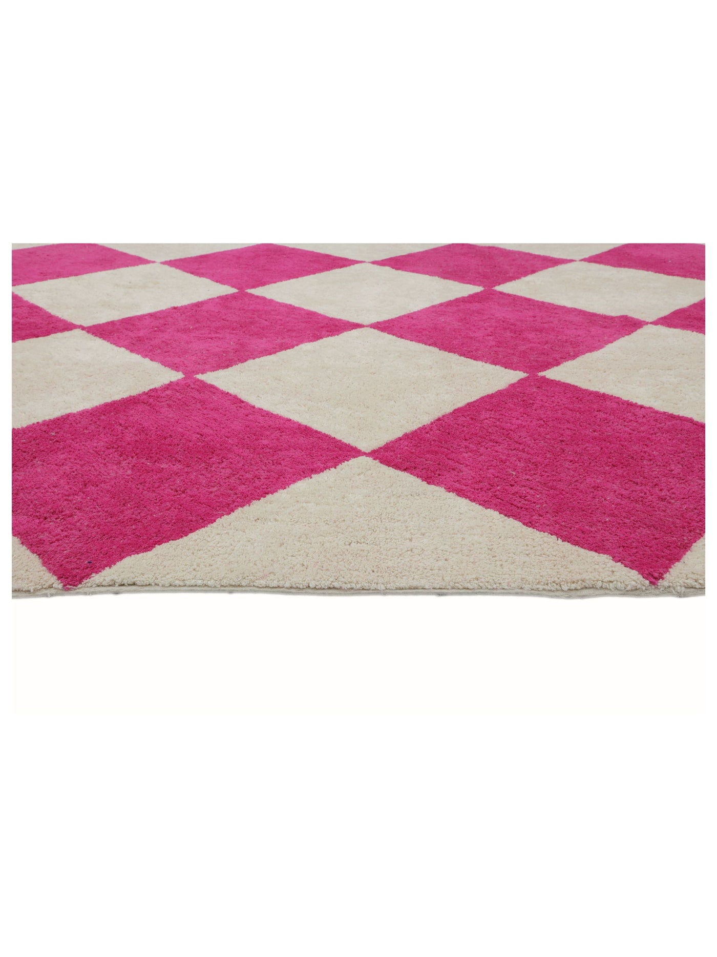 Hot Pink Checker Rug