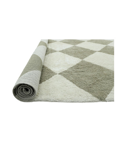 Taupe Checker Rug