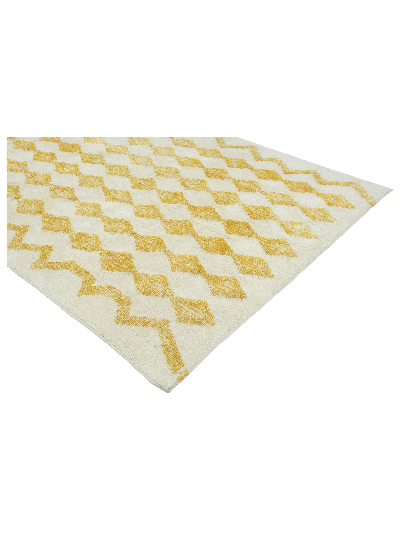 Mustard Yellow Diamond Rug