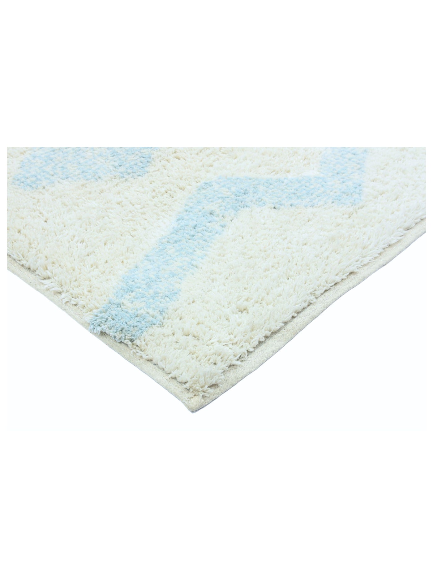 Sky Blue Diamond Rug