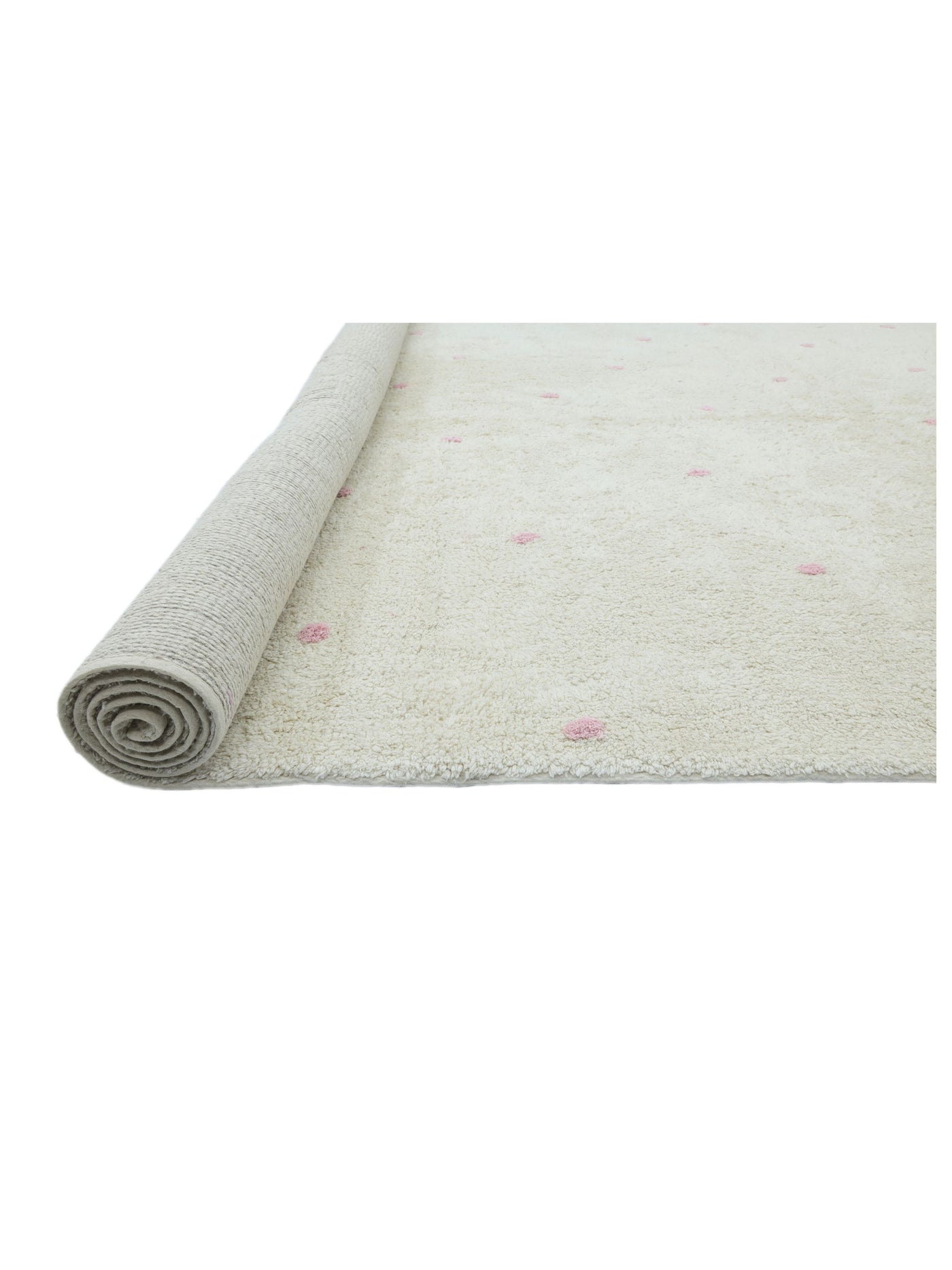 Soft Pink Dot Rug