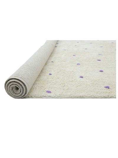 Lavender Purple Dot Rug