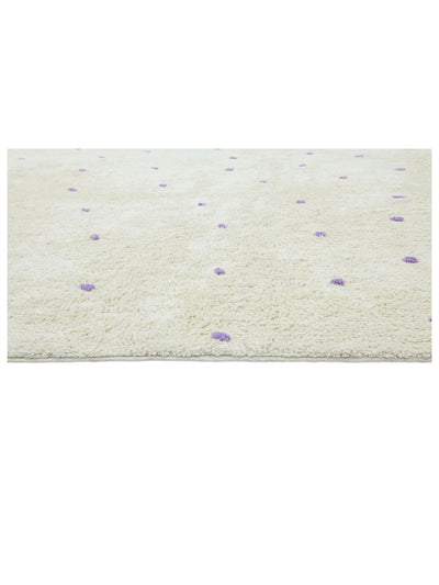 Lavender Purple Dot Rug