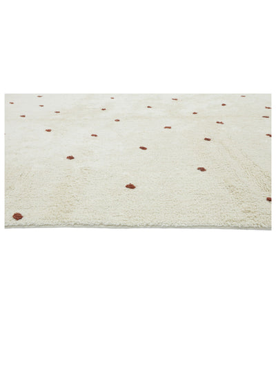 Rust Brown Dot Rug