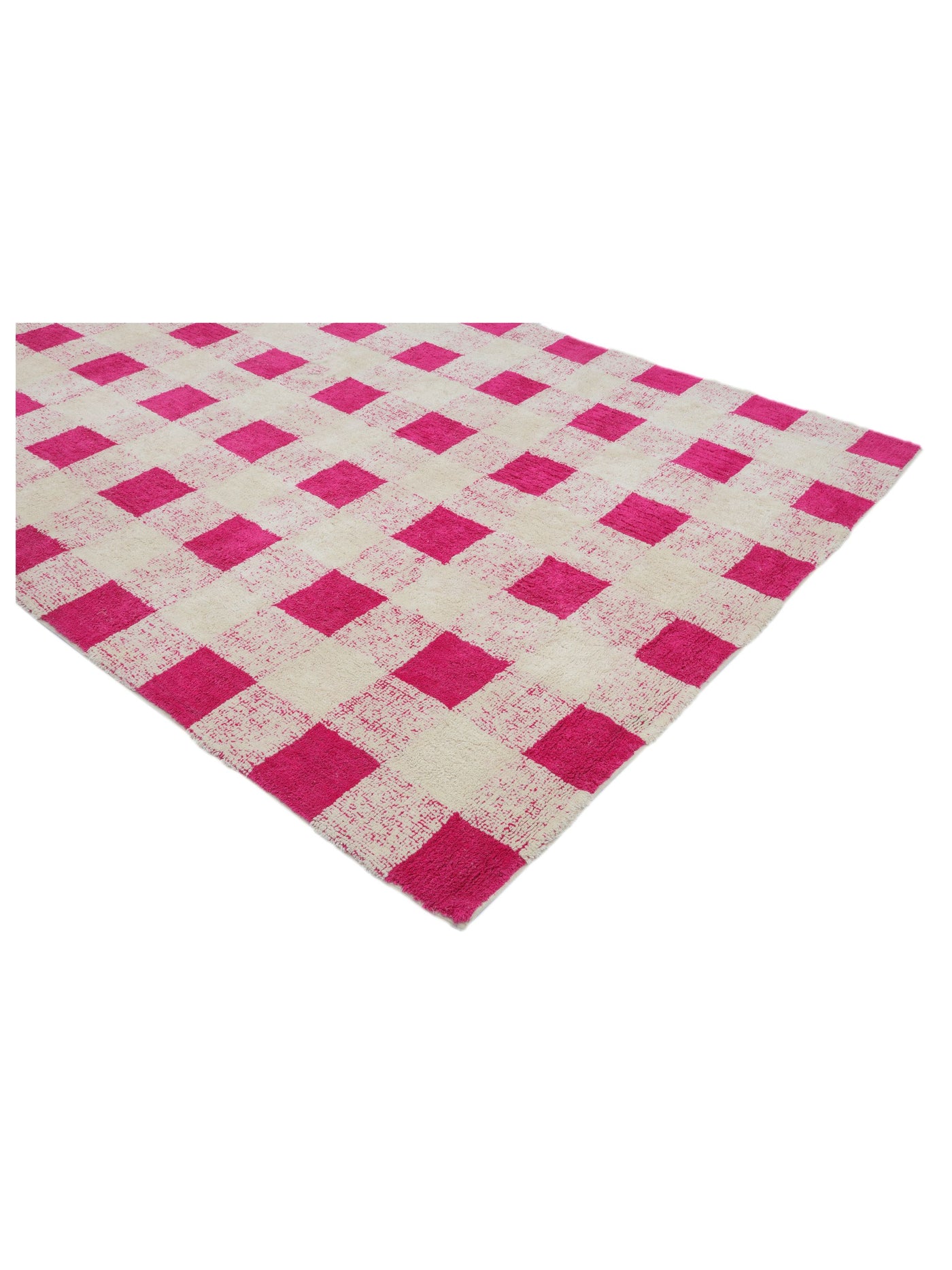 Hot Pink Gingham Rug