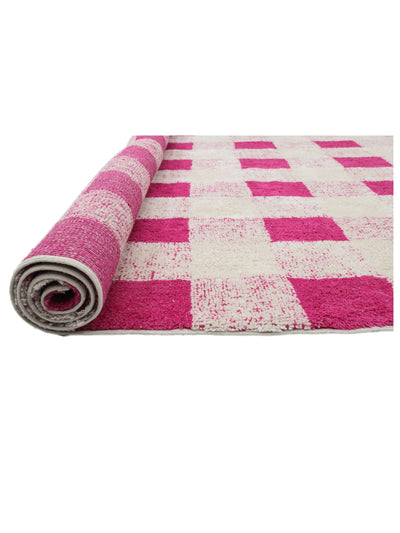 Hot Pink Gingham Rug