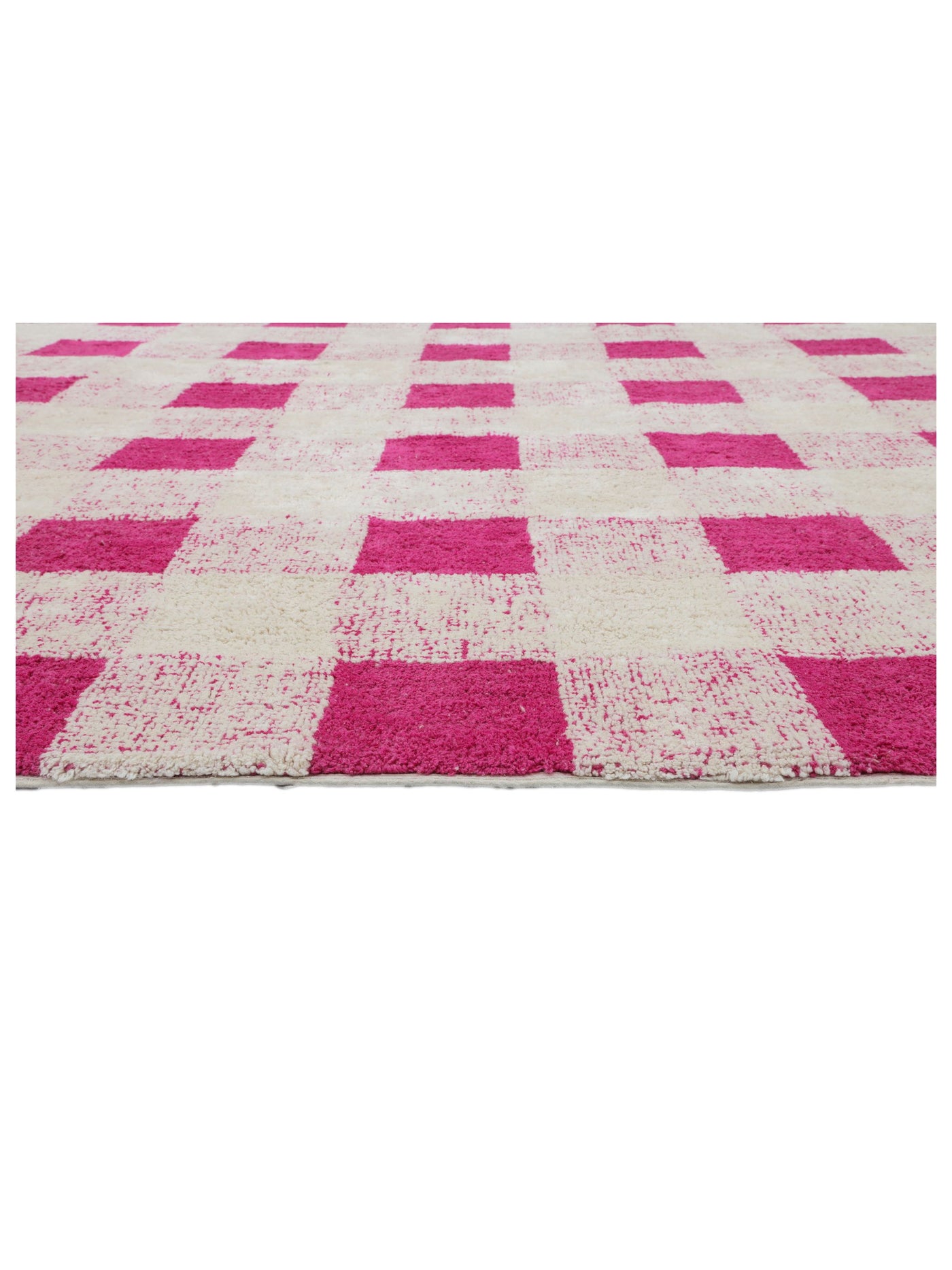 Hot Pink Gingham Rug