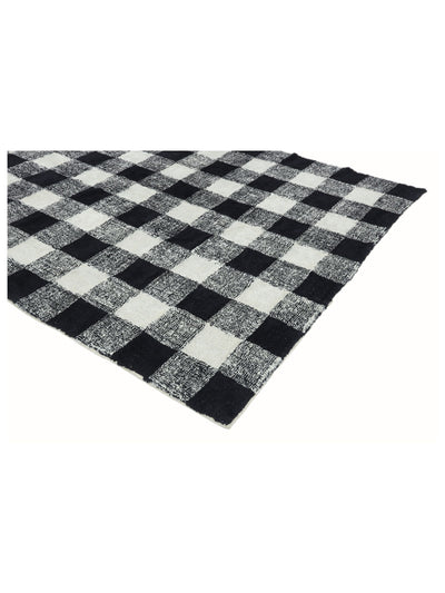 Black Gingham Rug