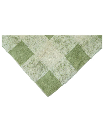 Sage Green Gingham Rug