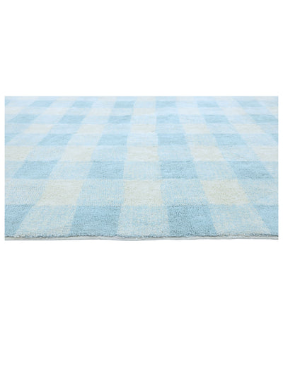 Sky Blue Gingham Rug