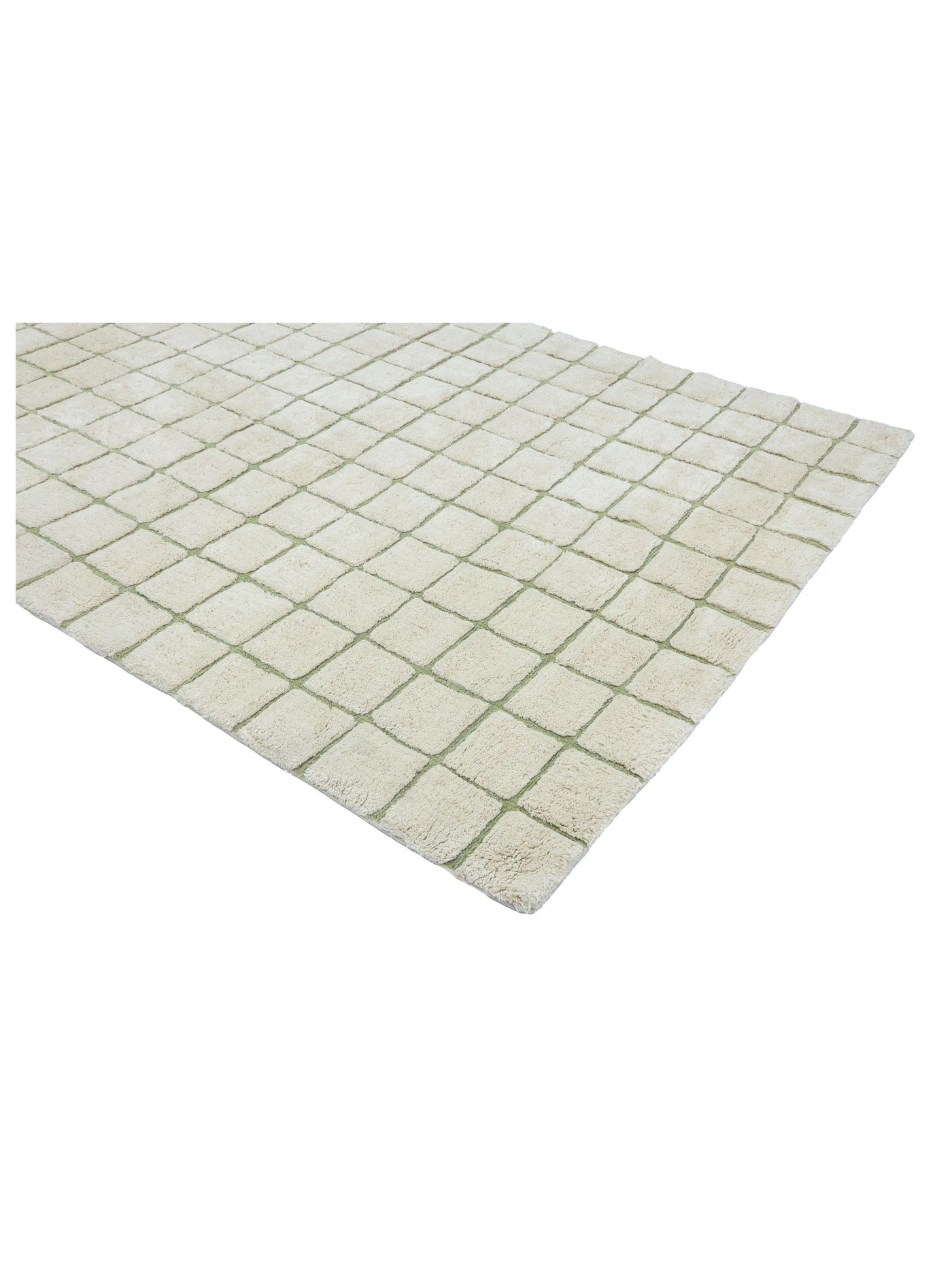 Sage Green Grid Rug – Hunter & Nomad