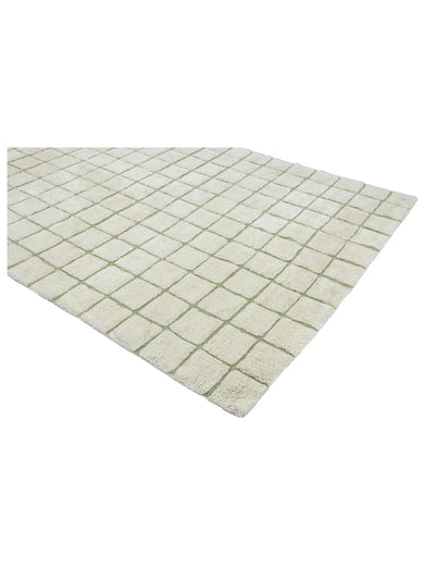 Sage Green Grid Rug