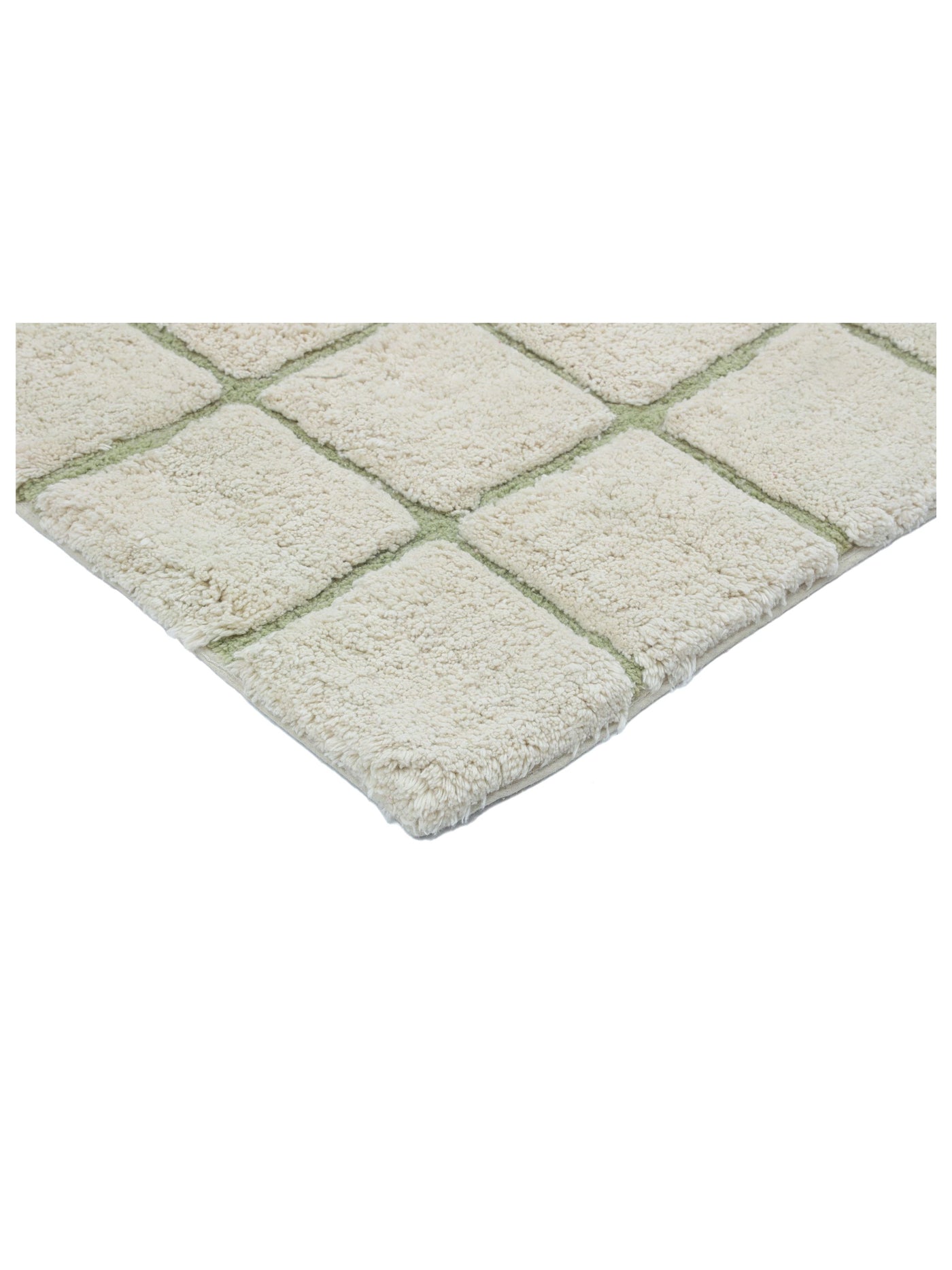 Sage Green Grid Rug