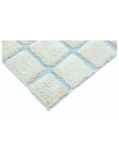 Sky Blue Grid Rug