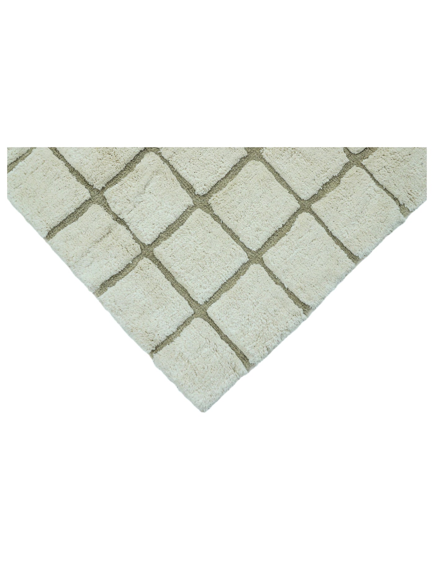 Taupe Grid Rug