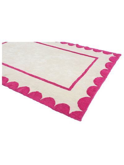 Hot Pink Scallop Rug