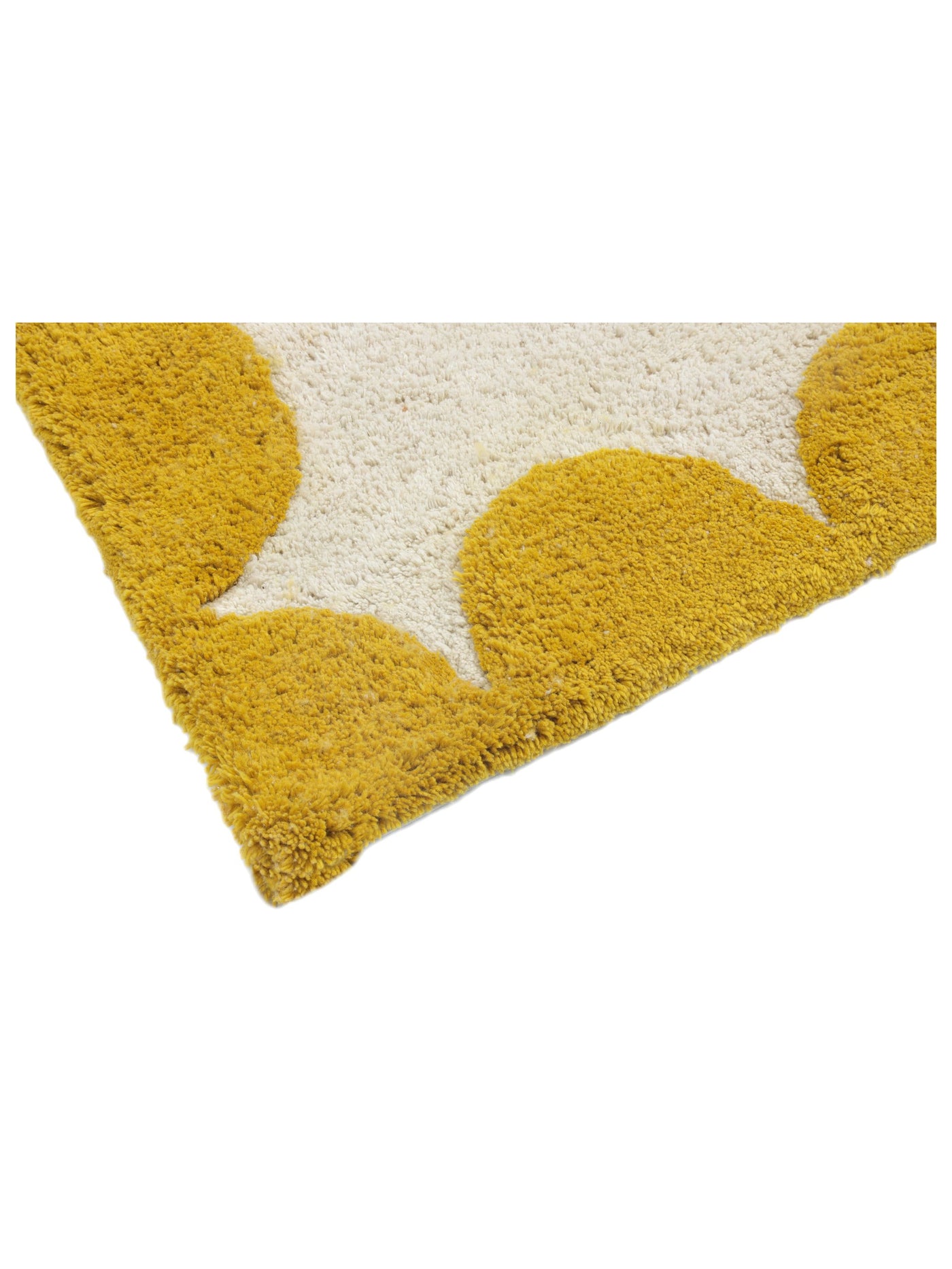 Mustard Yellow Scallop Rug