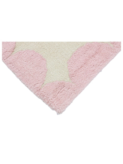 Soft Pink Scallop Rug