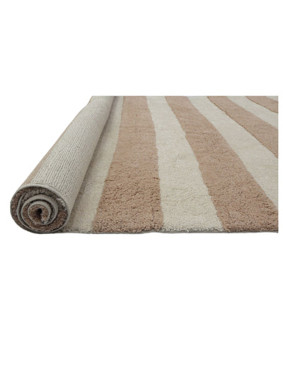 Dusty Coral Stripe Rug