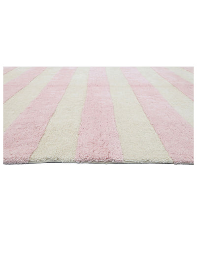 Soft Pink Stripe Rug