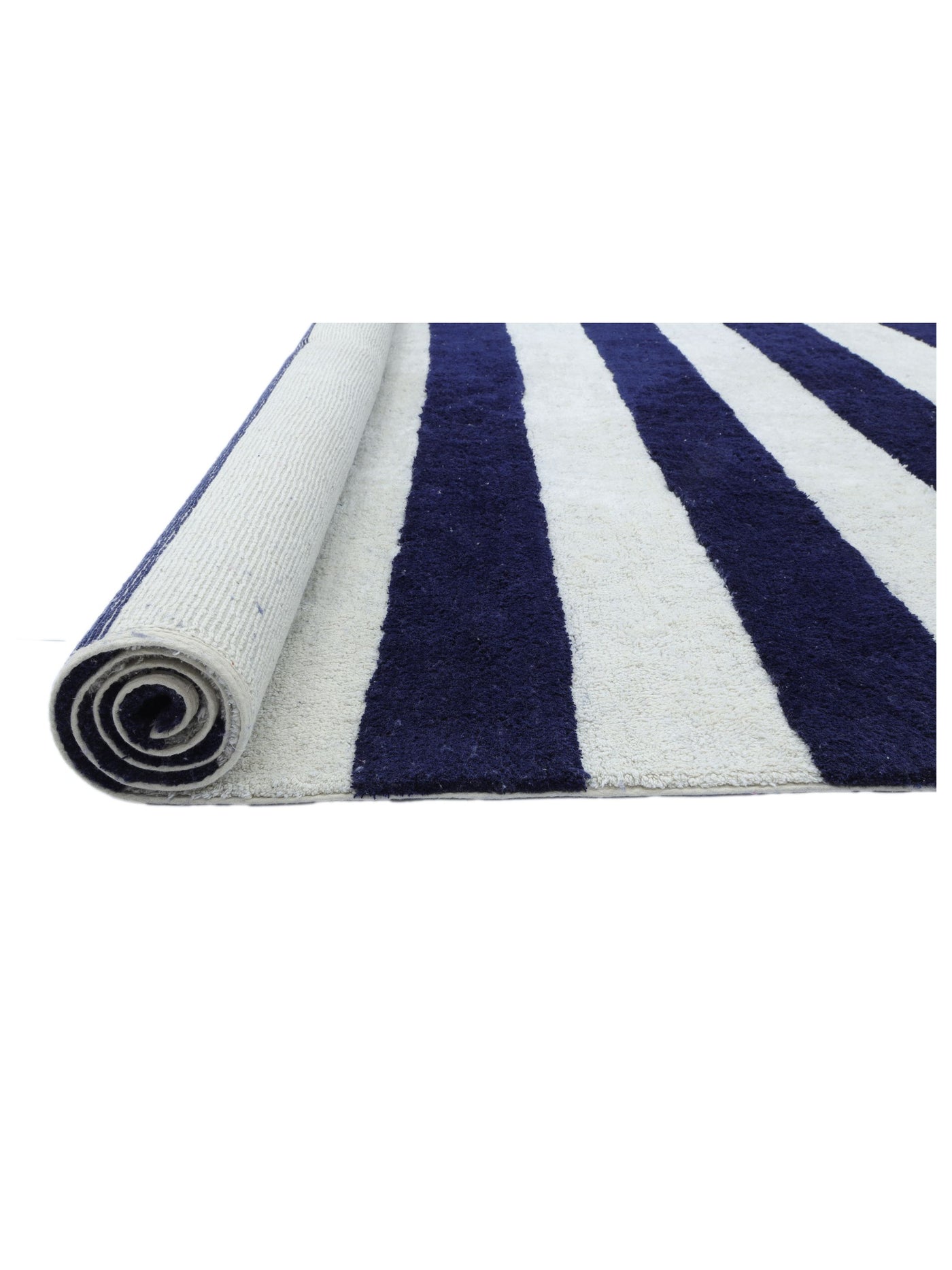 Dark Blue Stripe Rug