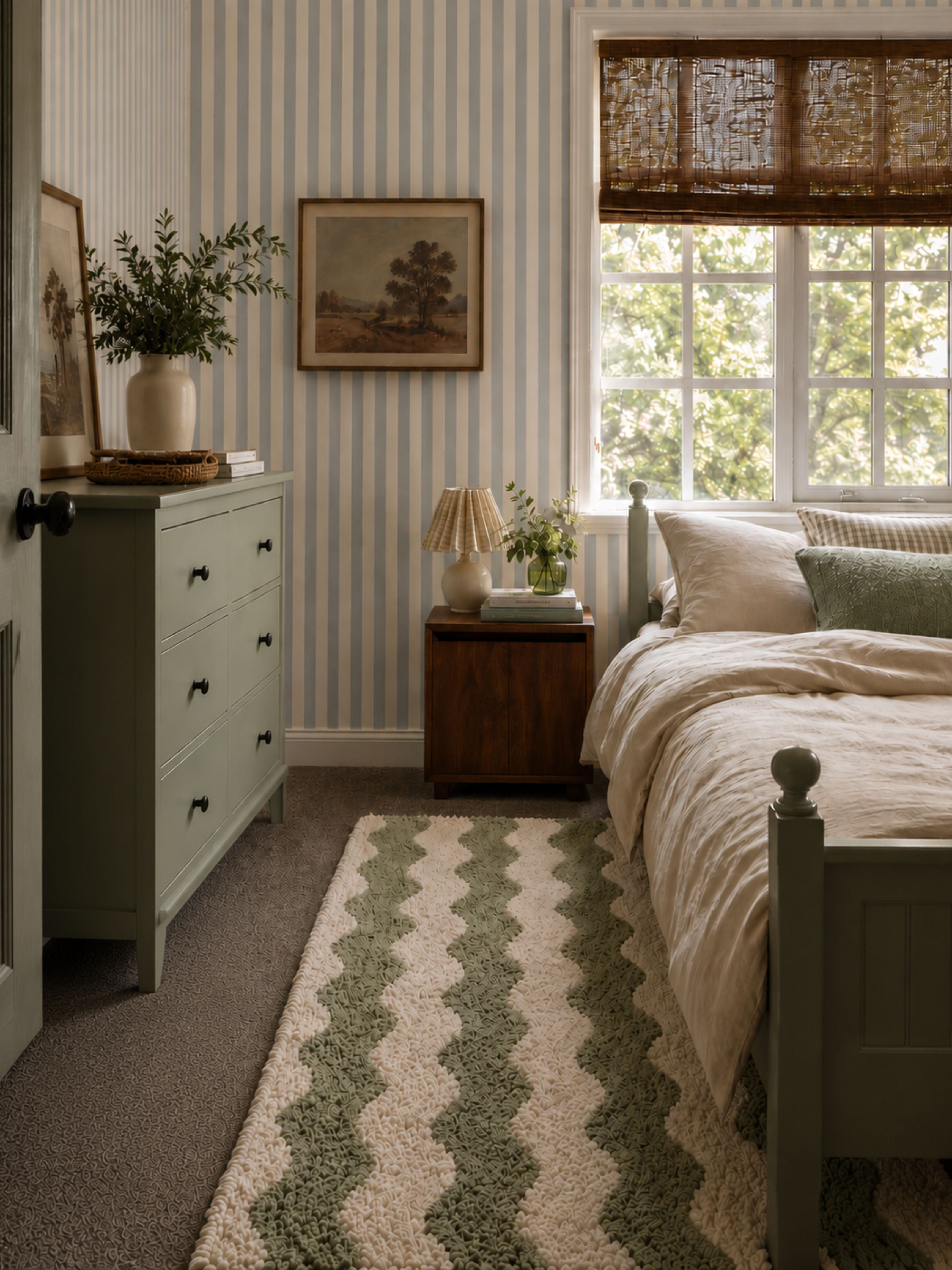 Wave Rug - Sage Green